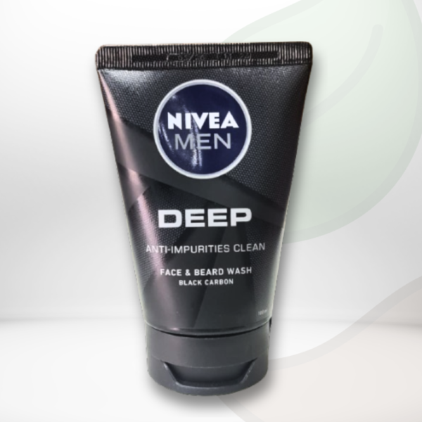 Nivea Man Deep Anti Impurities Clean Face & Bread Wash Carbon Black 100ml